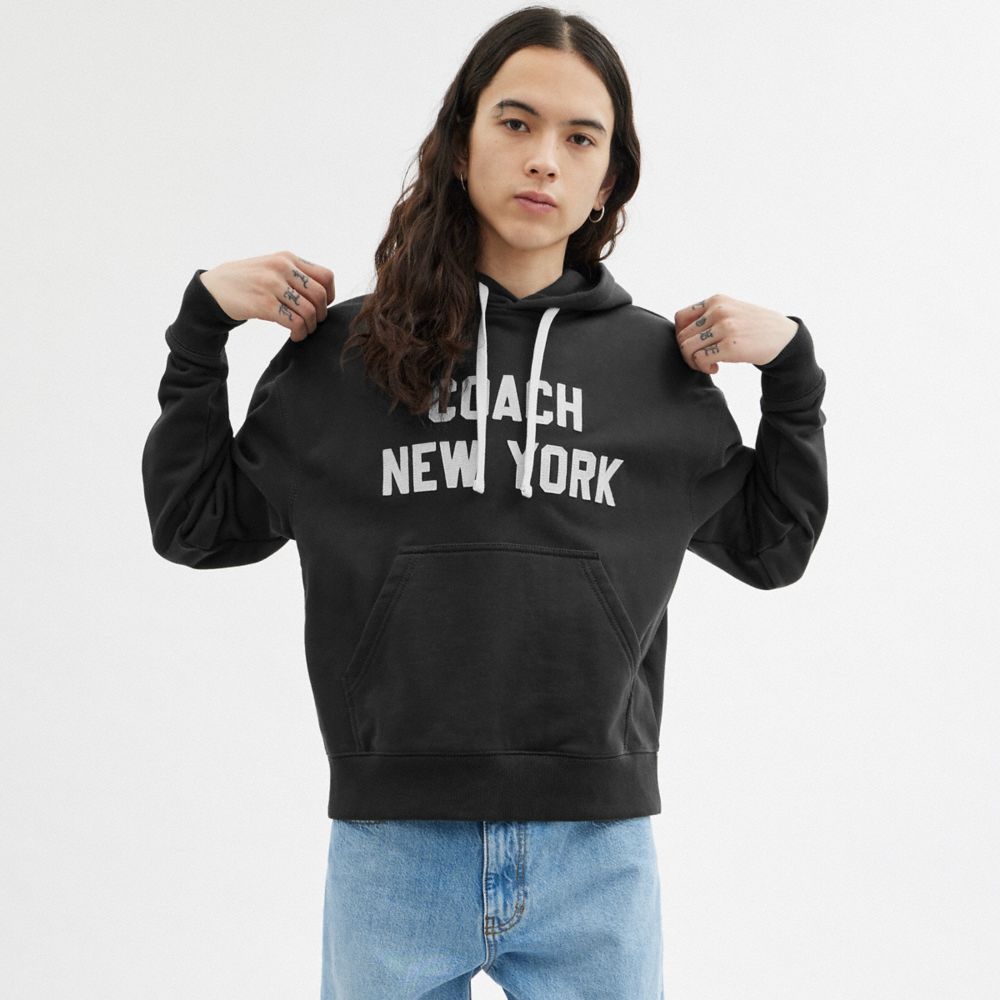 Coach Hoodie Sweatshirt Pretas | COH866905