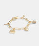 Coach Iconic Charm Chain Bracelet Douradas | COH866177