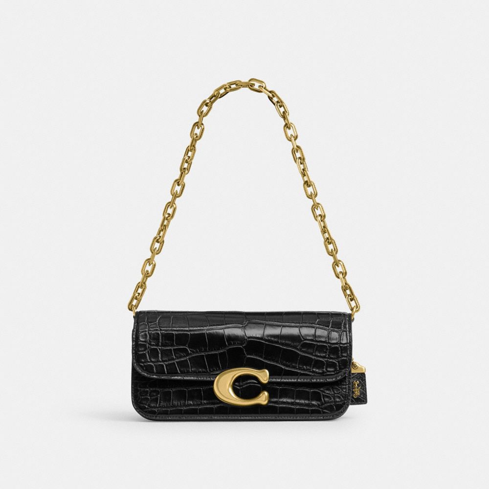 Coach Idol Bag 23 In Alligator Pretas | COH864880
