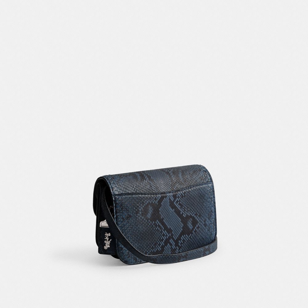 Coach Idol Bag In Python Prateadas Azuis Escuro | COH864801