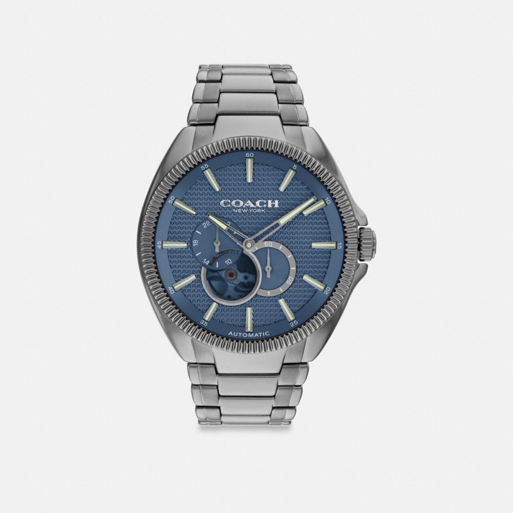 Coach Jackson Automatic Watch, 45 Mm Cinzentas Azuis | COH866962