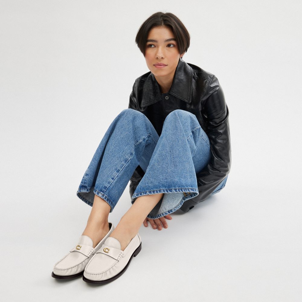 Coach Jolene Loafer Branco | COH865760