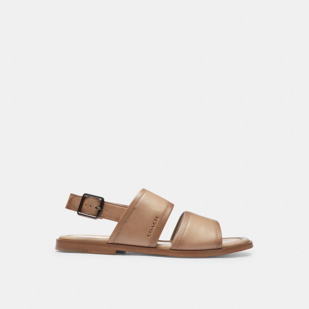 Coach Julian Two Strap Sandal Cinzentas Marrom | COH866846