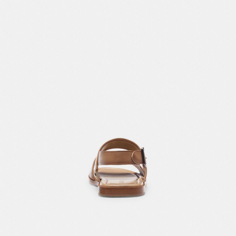 Coach Julian Two Strap Sandal Cinzentas Marrom | COH866846