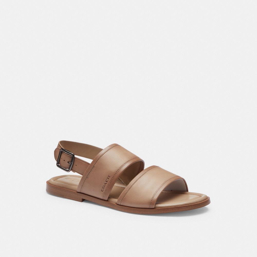 Coach Julian Two Strap Sandal Cinzentas Marrom | COH866846