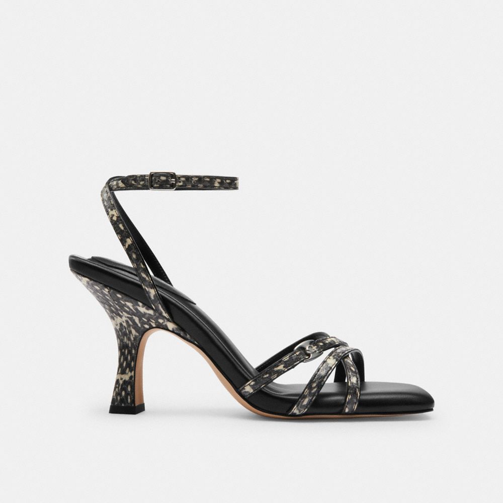 Coach Kelsey Sandal In Snakeskin Bege | COH865758