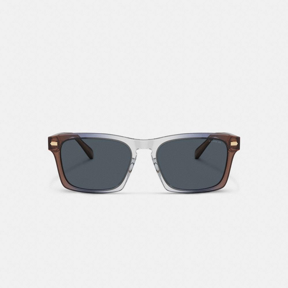 Coach Keyhole Square Sunglasses Marrom Azuis Cinzentas | COH867060