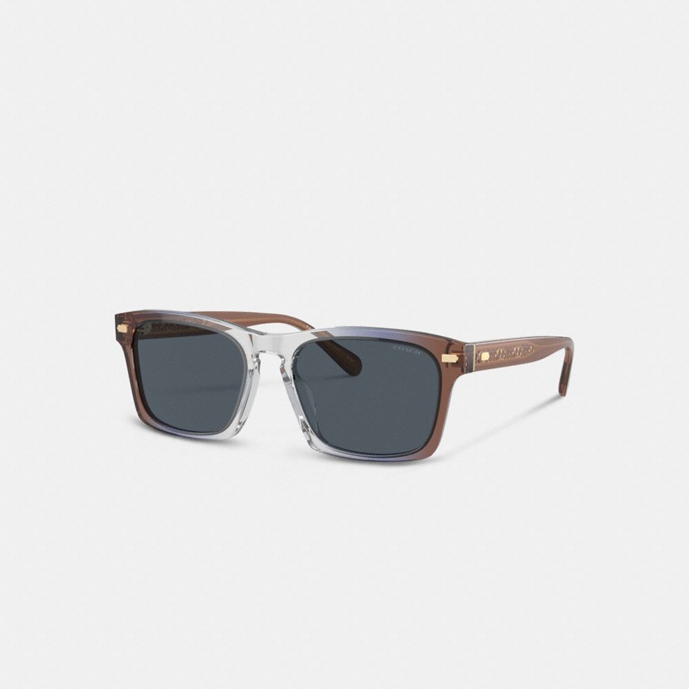 Coach Keyhole Square Sunglasses Marrom Azuis Cinzentas | COH867060