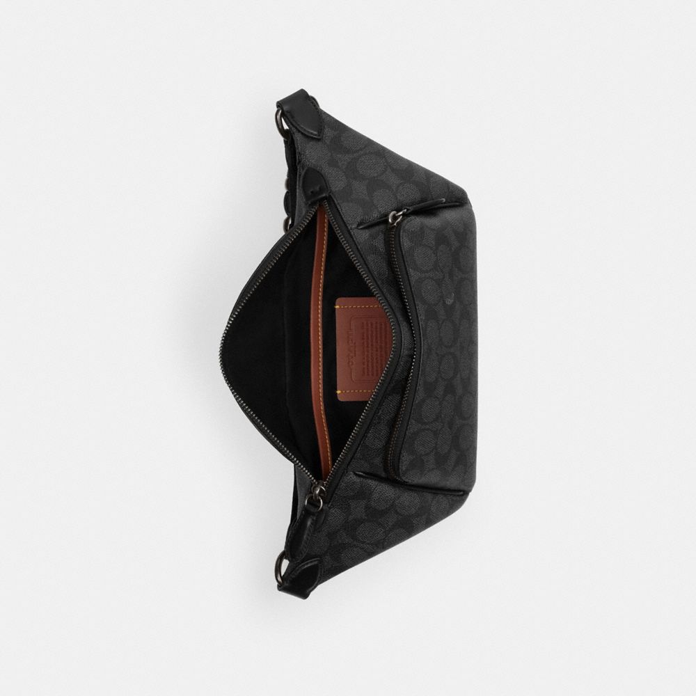 Coach League Belt Bag In Signature Canvas Cinzentas | COH866686