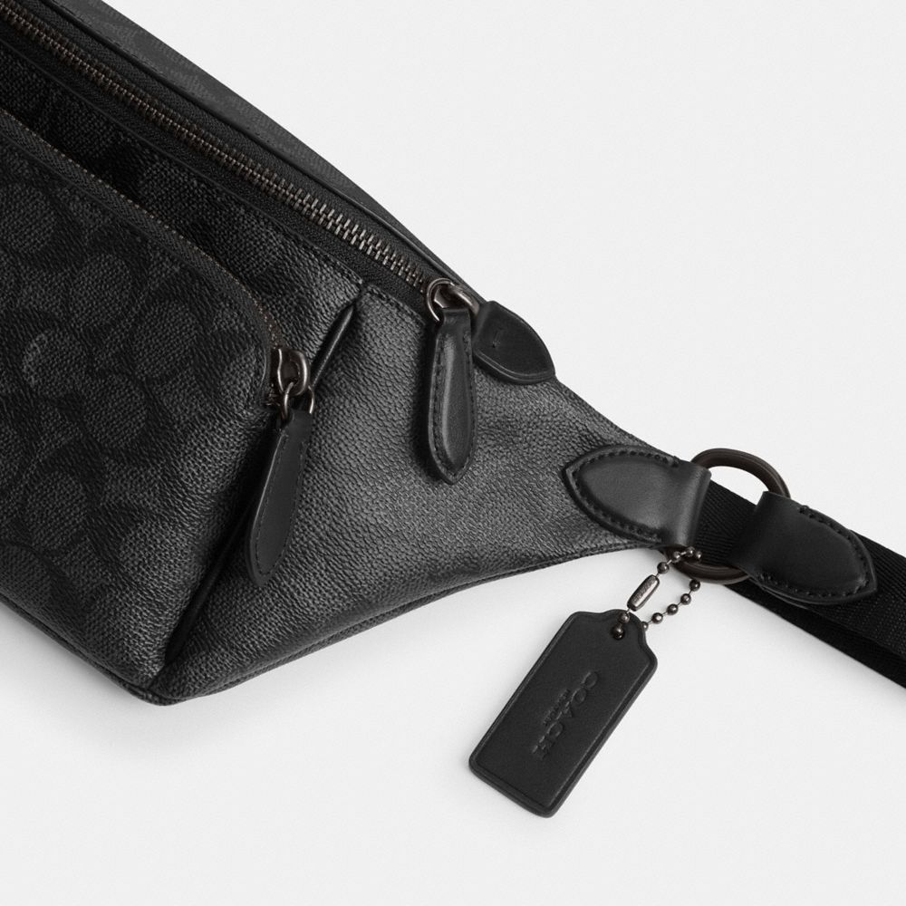 Coach League Belt Bag In Signature Canvas Cinzentas | COH866686