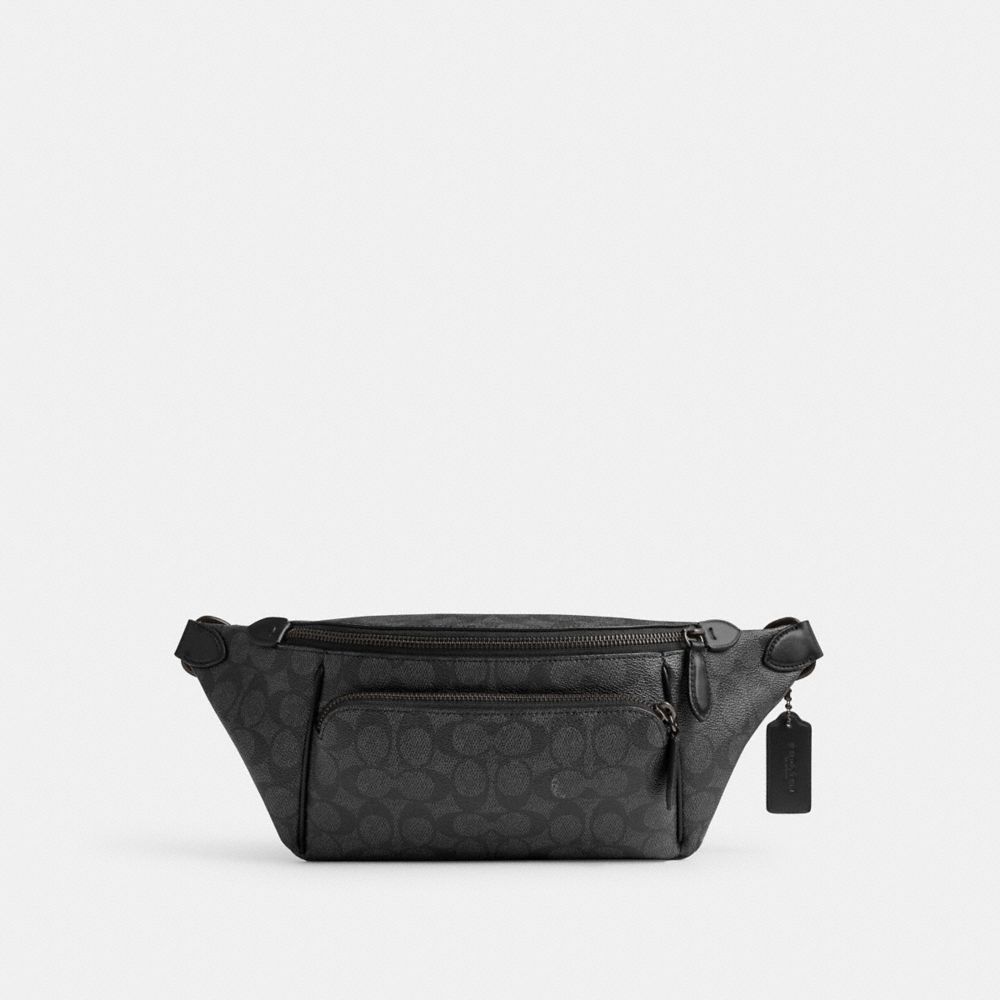 Coach League Belt Bag In Signature Canvas Cinzentas | COH866686