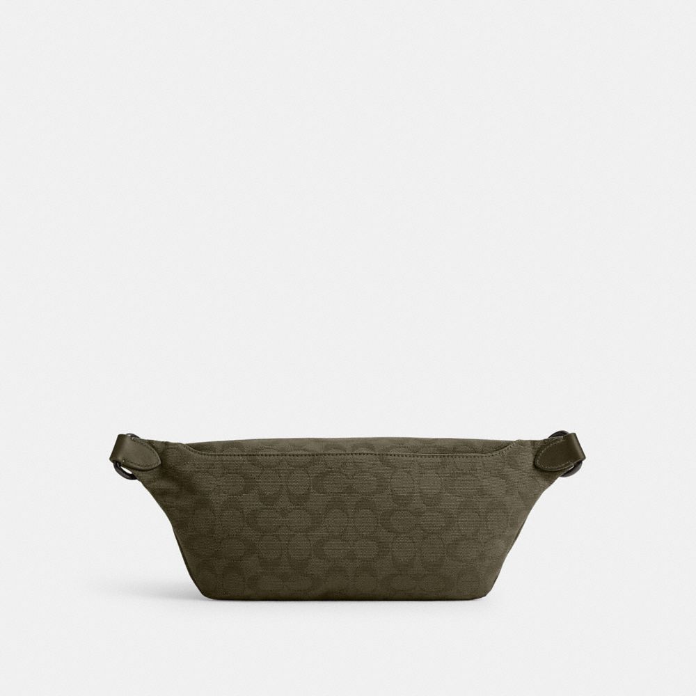 Coach League Belt Bag In Signature Canvas Jacquard Verdes | COH866687