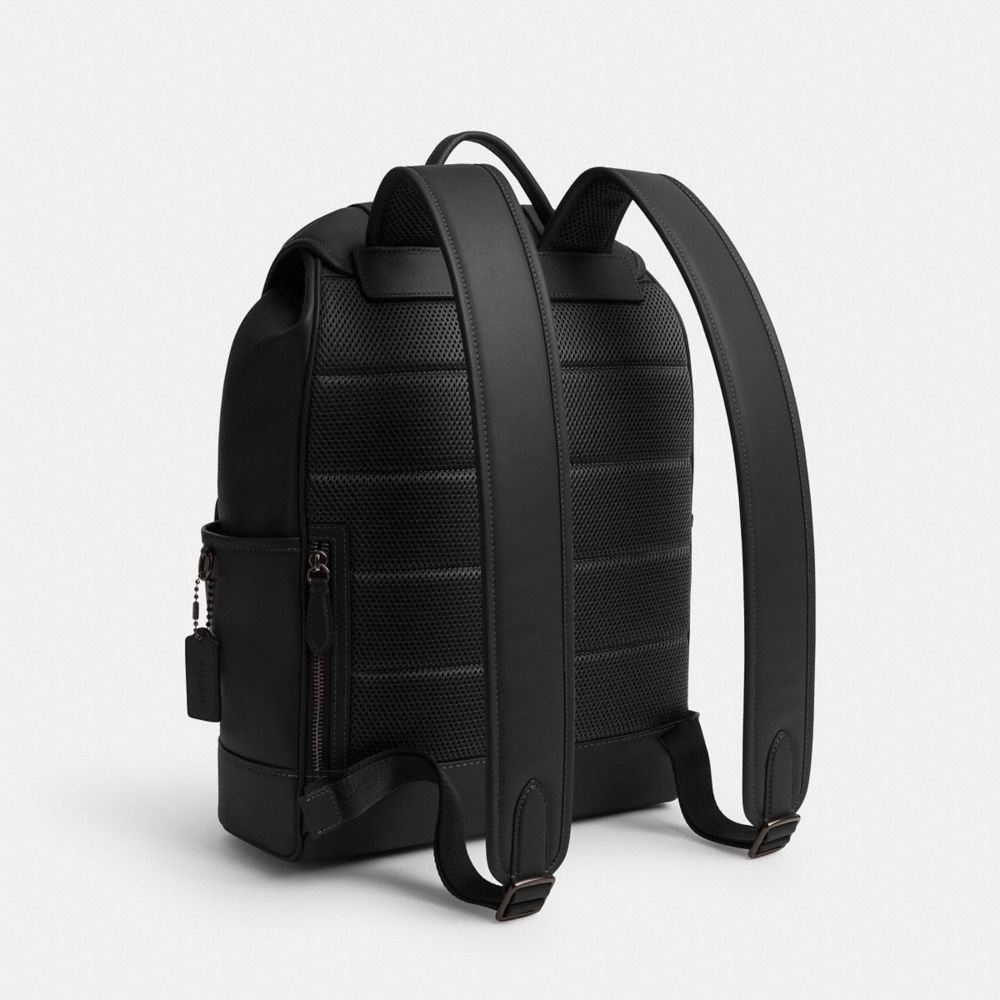 Coach League Flap Backpack Pretas | COH866490