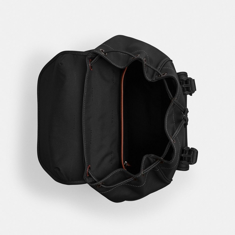 Coach League Flap Backpack Pretas | COH866490