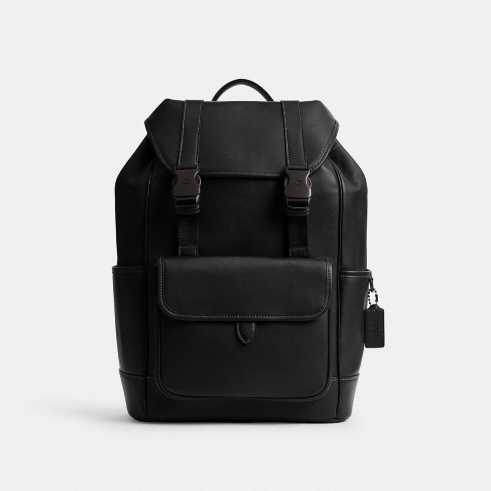 Coach League Flap Backpack Pretas | COH866490