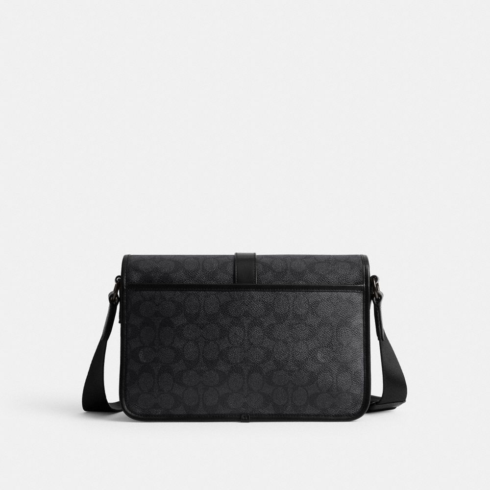 Coach League Messenger Bag In Signature Canvas Cinzentas | COH866615