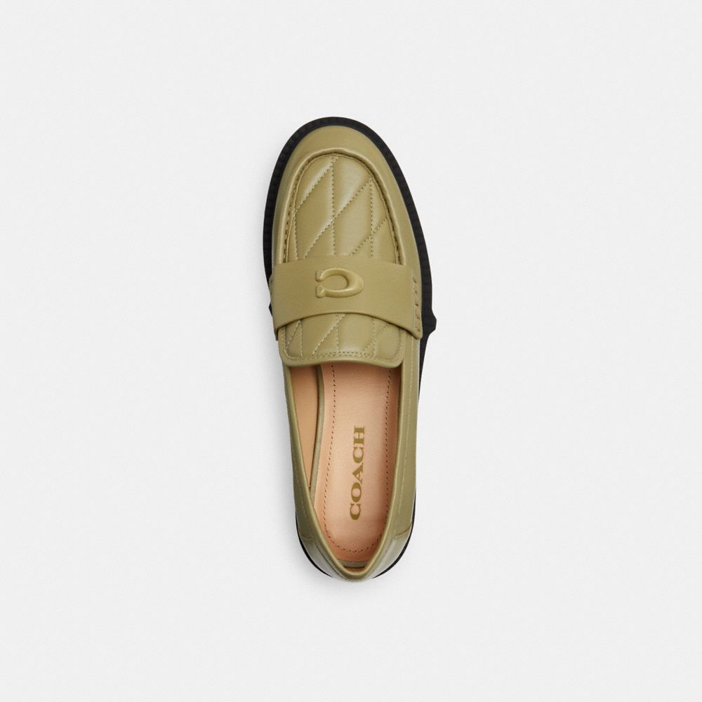Coach Leah Loafer With Quilting Mostarda | COH865775
