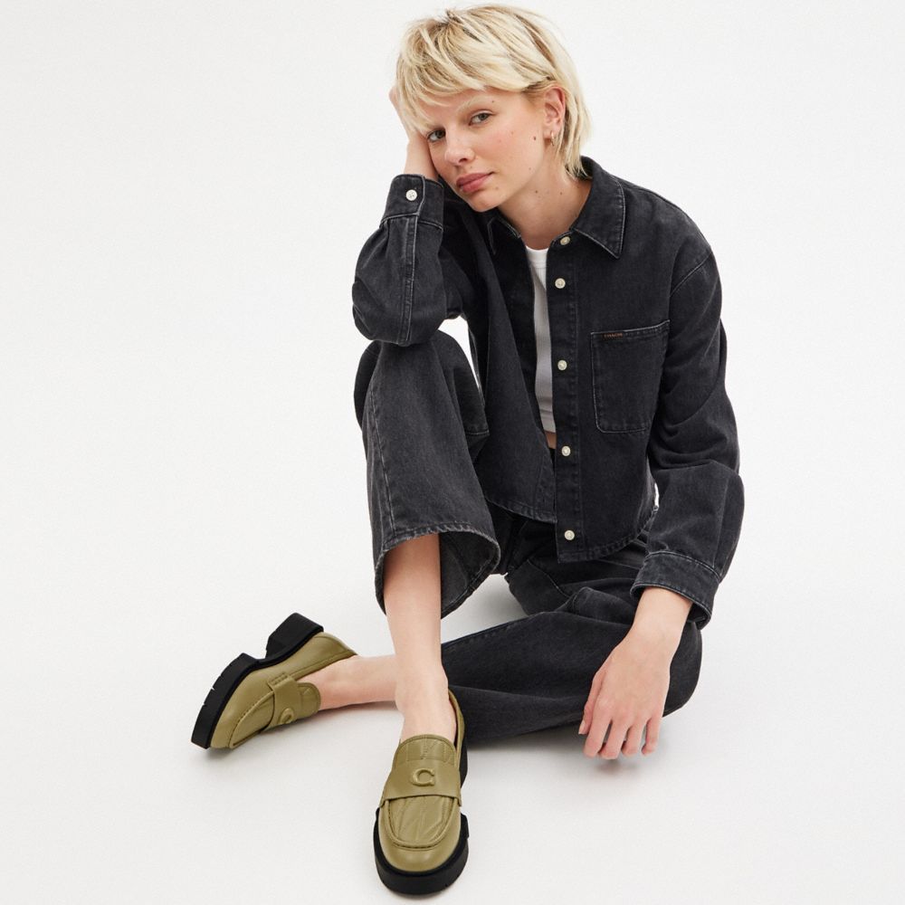 Coach Leah Loafer With Quilting Mostarda | COH865775
