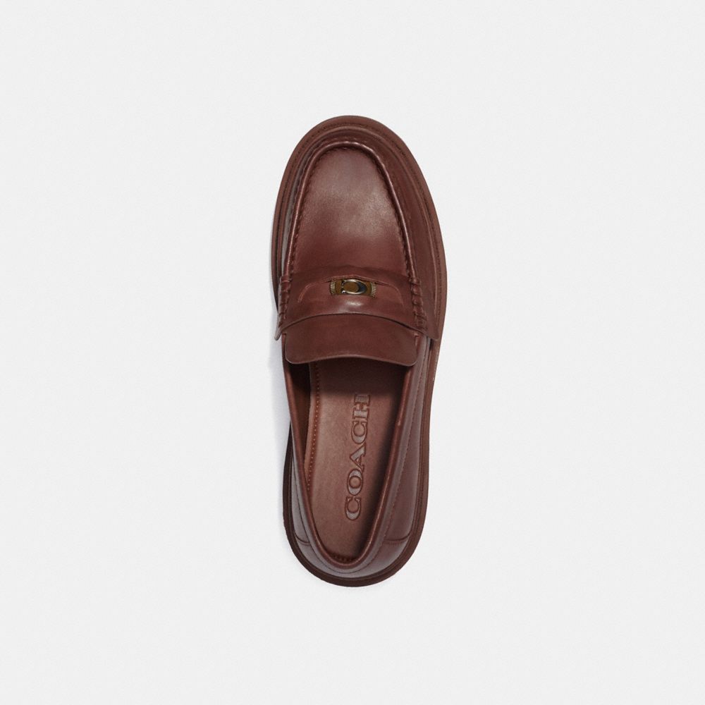 Coach Loafer With Signature Coin Marrom | COH866828