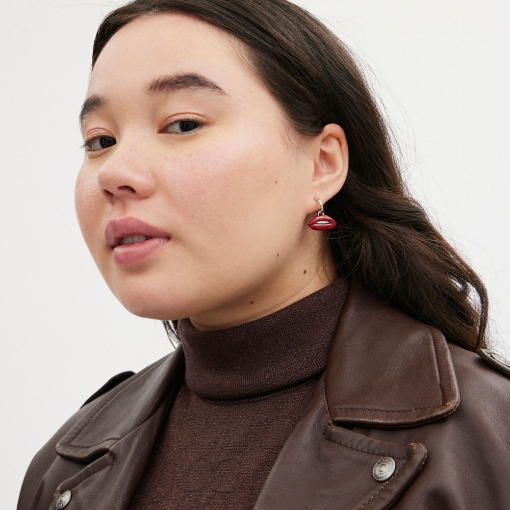Coach Lollipop And Lips Mismatch Earrings Prateadas Multicoloridas | COH866113