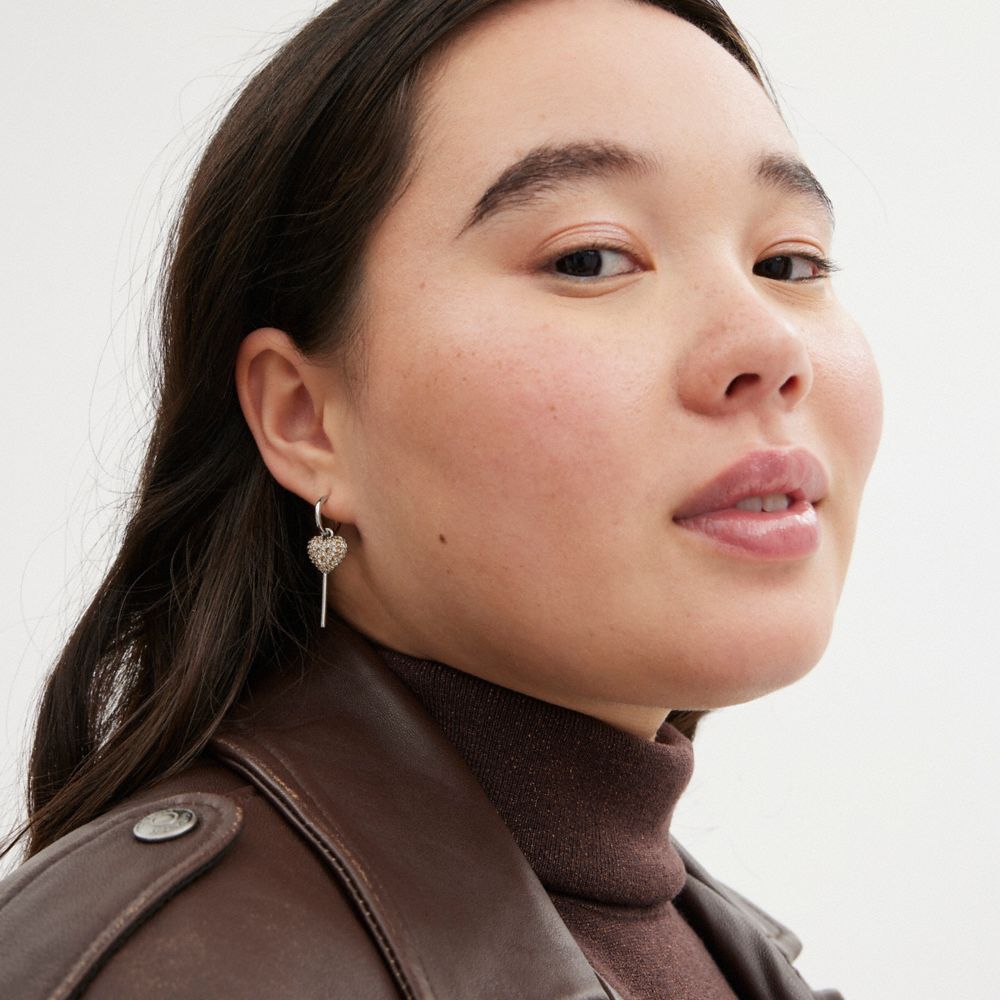 Coach Lollipop And Lips Mismatch Earrings Prateadas Multicoloridas | COH866113