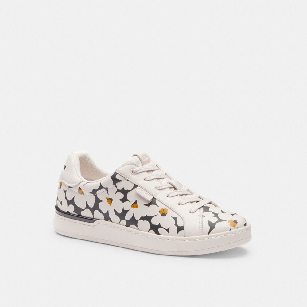 Coach Lowline Low Top Sneaker With Floral Print Multicoloridas | COH865834