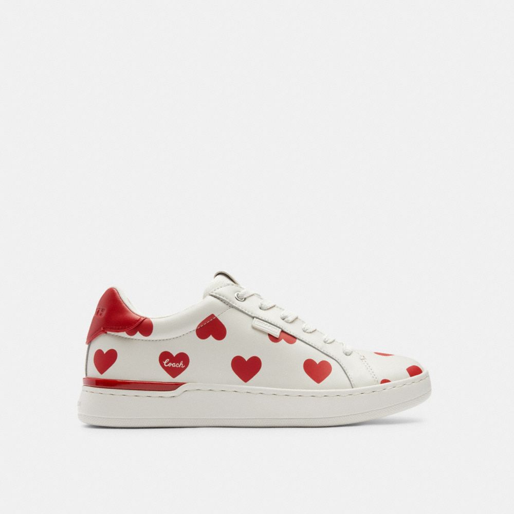 Coach Lowline Low Top Sneaker With Valentine'S Print Vermelhas | COH865828