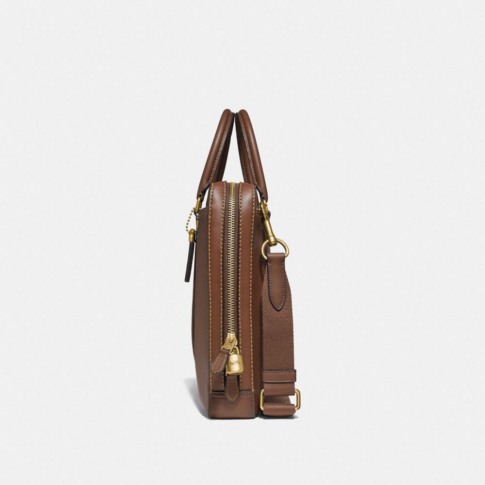 Coach Metropolitan Slim Brief Marrom | COH866525
