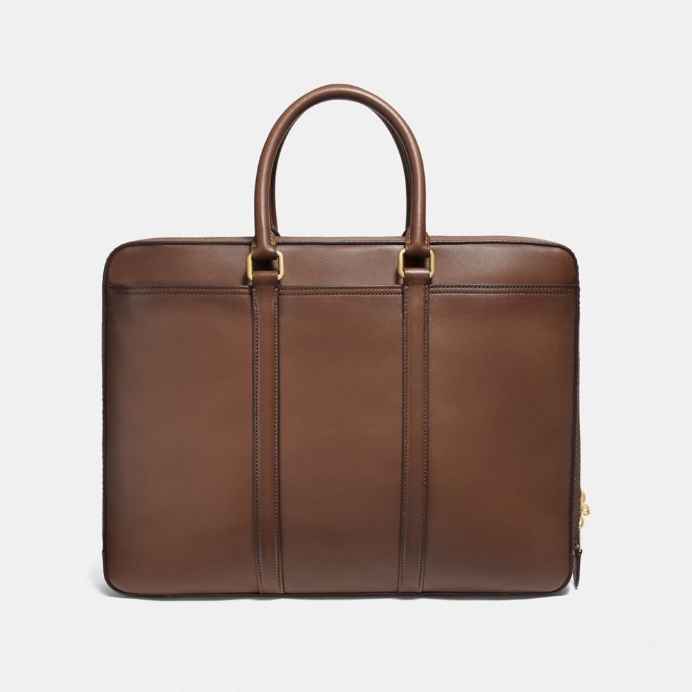 Coach Metropolitan Slim Brief Marrom | COH866525