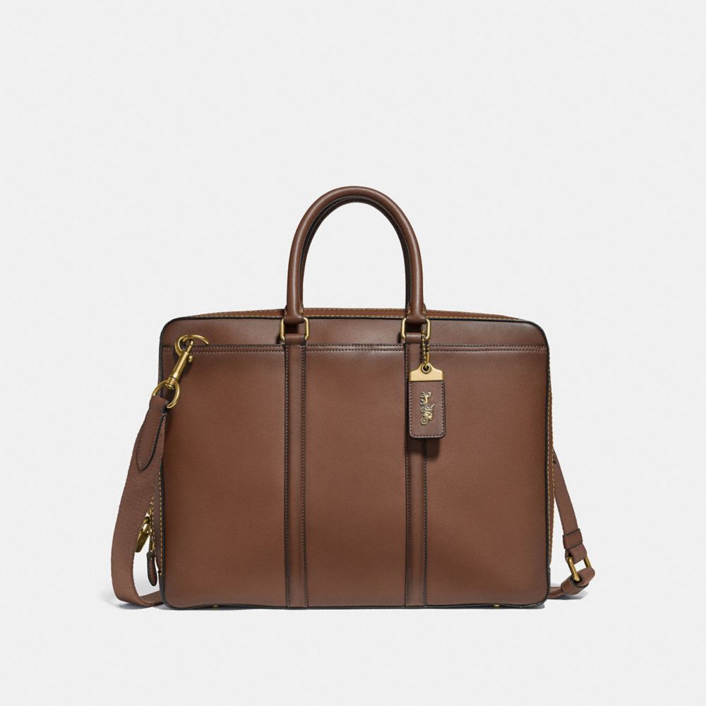 Coach Metropolitan Slim Brief Marrom | COH866525