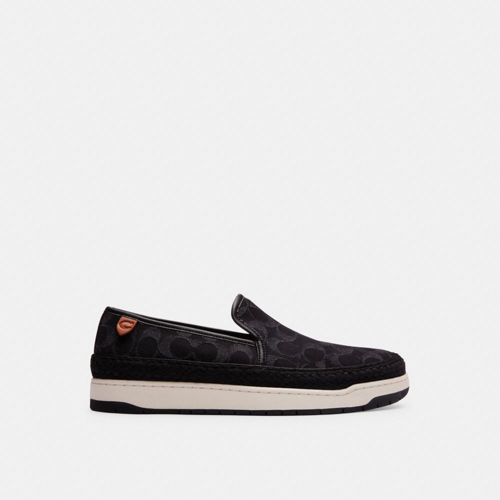 Coach Miles Espadrille In Signature Denim Pretas Azuis | COH866837
