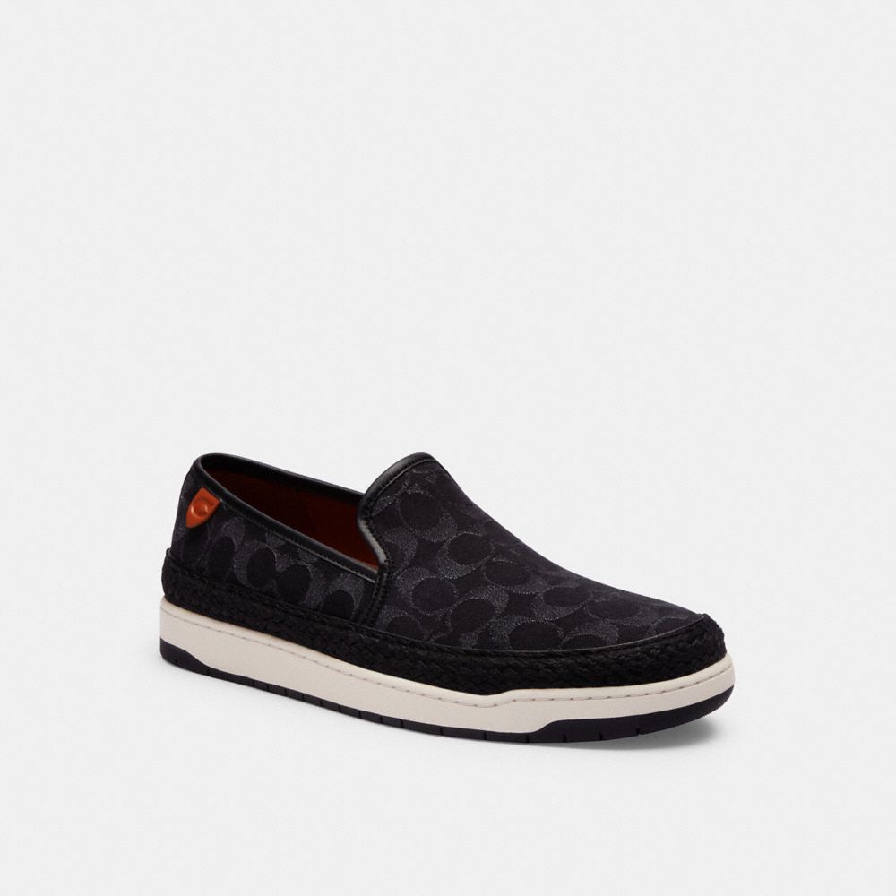Coach Miles Espadrille In Signature Denim Pretas Azuis | COH866837