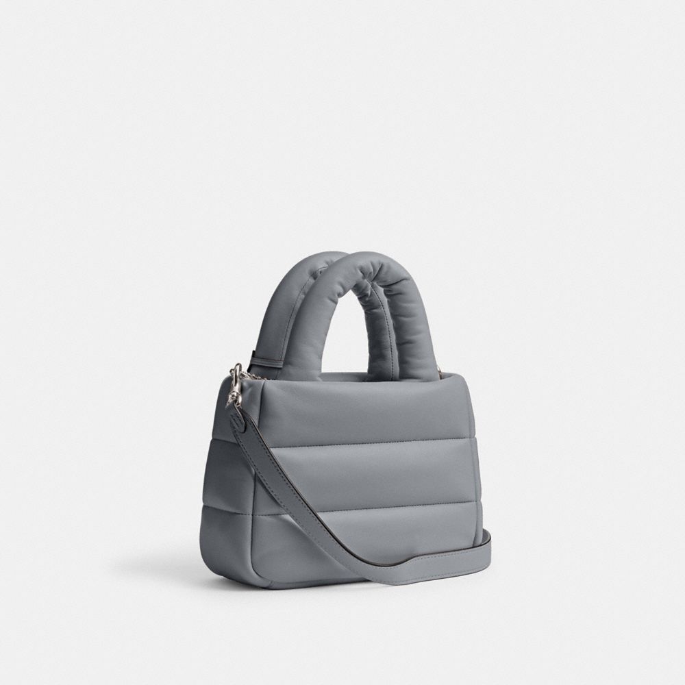 Coach Mini Pillow Tote Bag Prateadas Cinzentas Azuis | COH865225