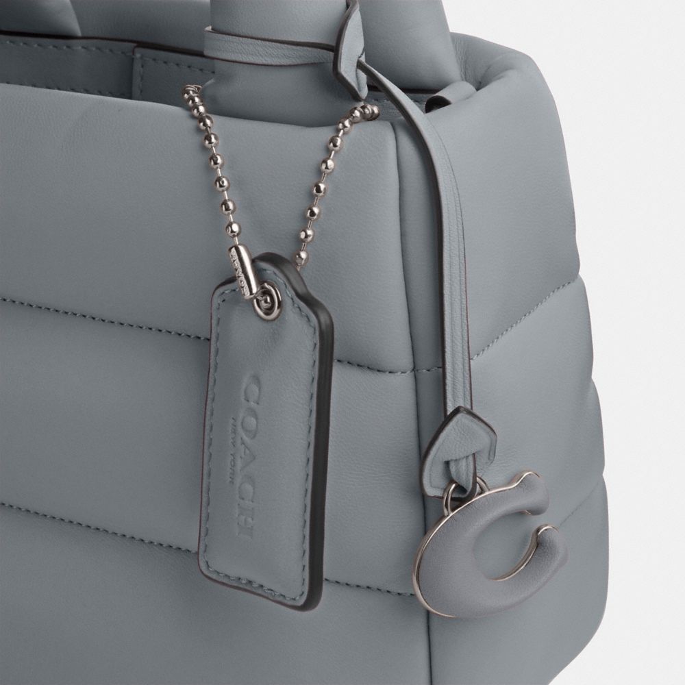 Coach Mini Pillow Tote Bag Prateadas Cinzentas Azuis | COH865225