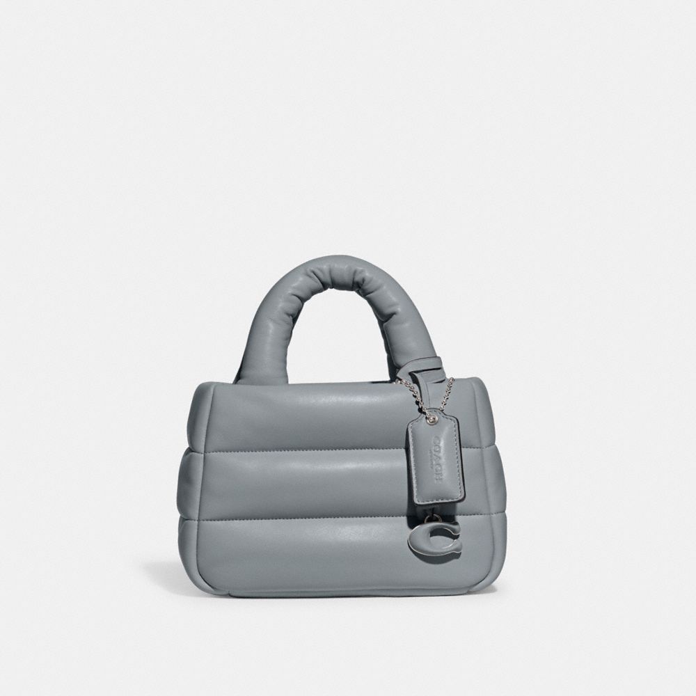 Coach Mini Pillow Tote Bag Prateadas Cinzentas Azuis | COH865225