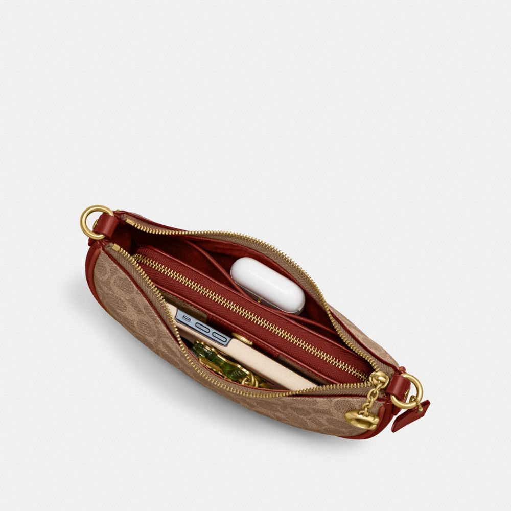 Coach Mira Shoulder Bag In Signature Canvas Marrom Vermelhas | COH865357