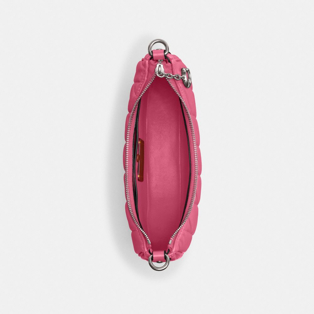 Coach Mira Shoulder Bag With Pillow Quilting And Heart Strap Prateadas | COH865302