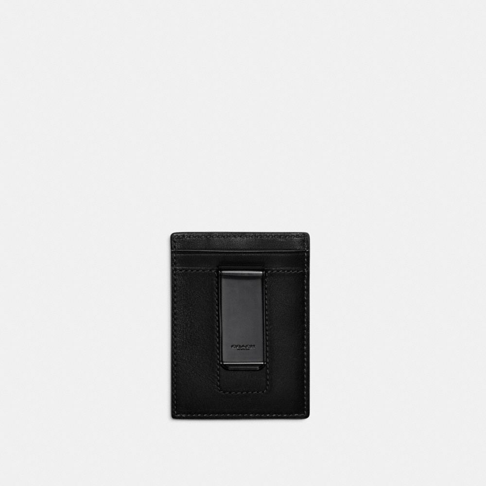 Coach Money Clip Card Case Pretas | COH866742
