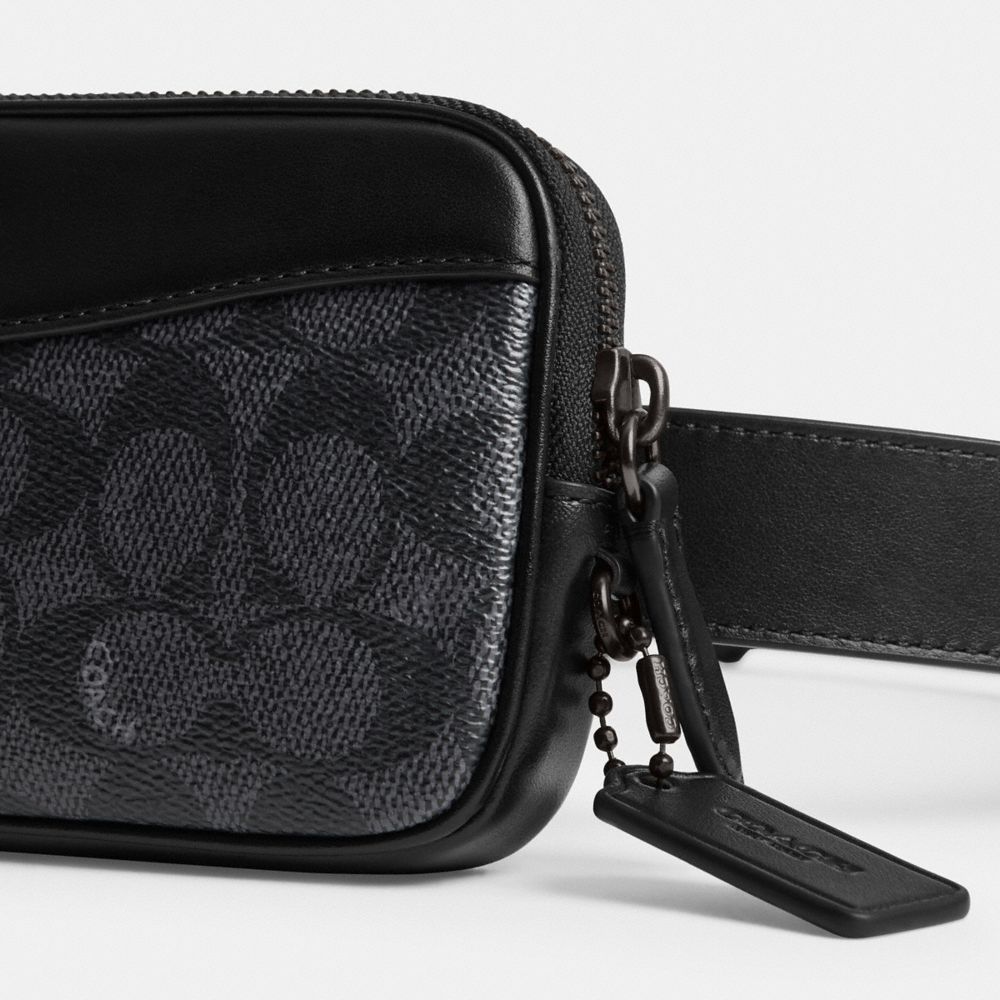 Coach Multi Pouch Belt Bag In Signature Canvas Cinzentas | COH866682