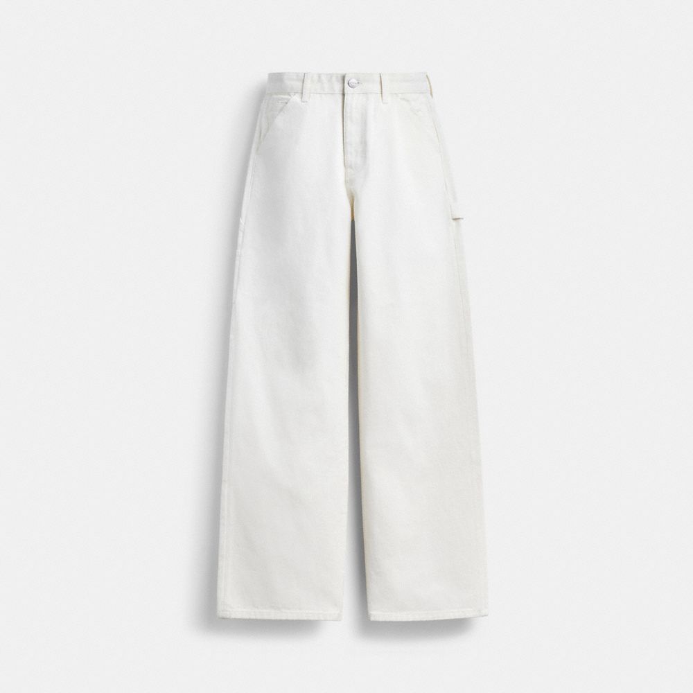 Coach Painter Jeans In Organic Cotton Branco | COH866046