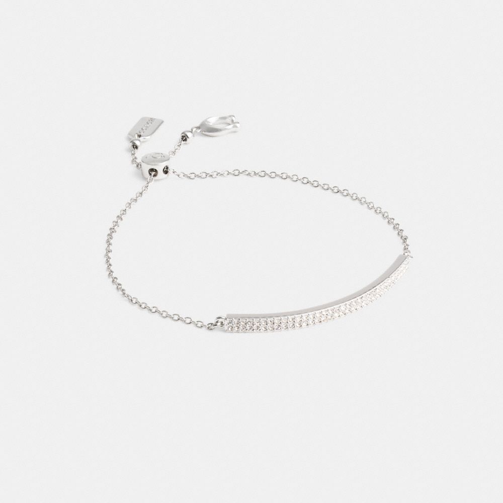 Coach Pavé Bar Slider Bracelet Prateadas | COH866073