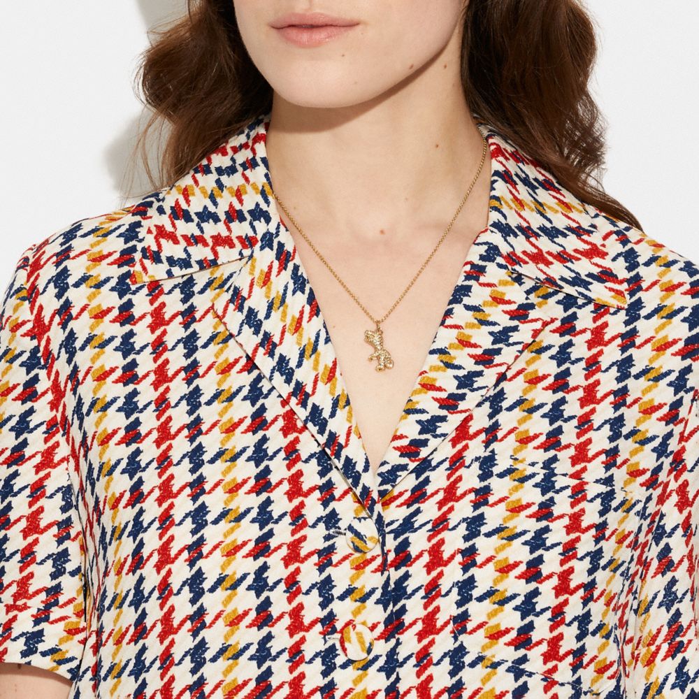 Coach Pavé Rexy Necklace Douradas | COH866172