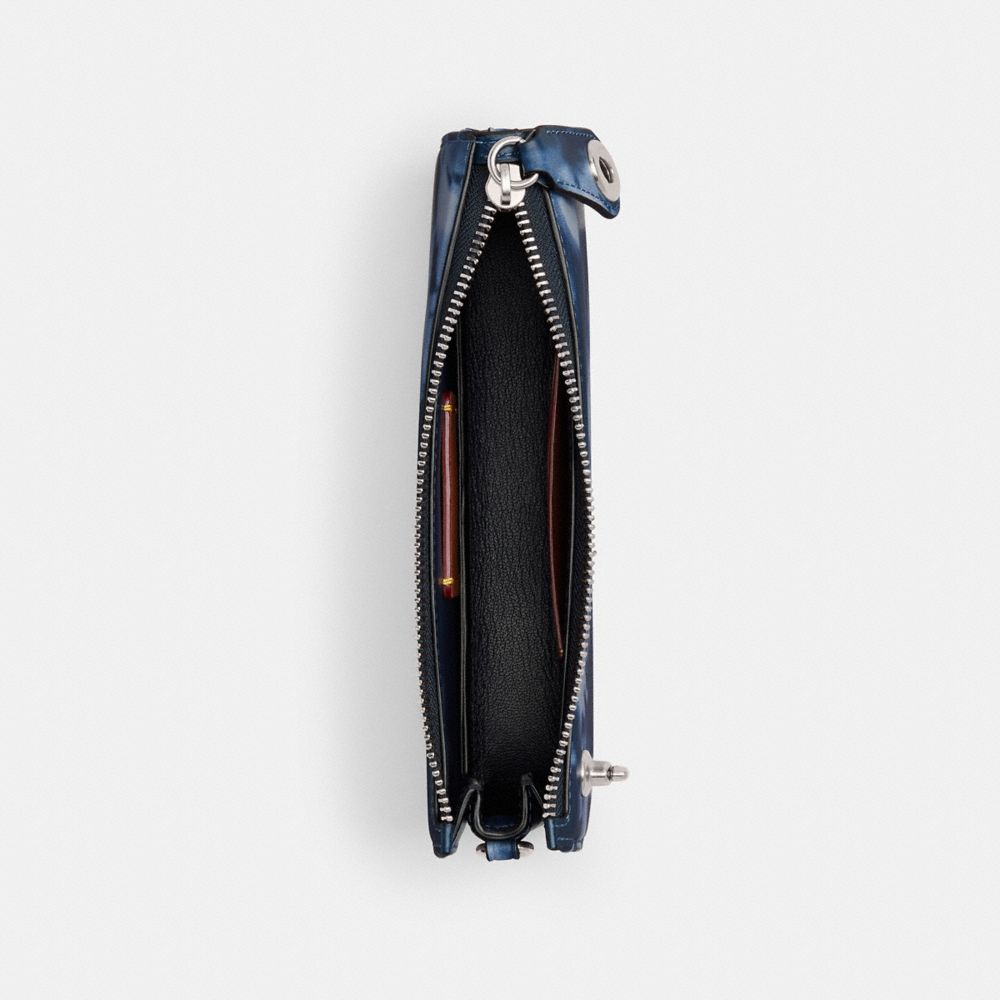 Coach Penn Shoulder Bag With Tie Dye Print Prateadas Azul Marinho | COH864893