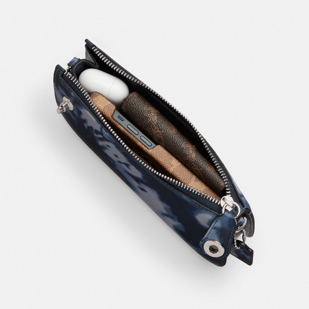 Coach Penn Shoulder Bag With Tie Dye Print Prateadas Azul Marinho | COH864893