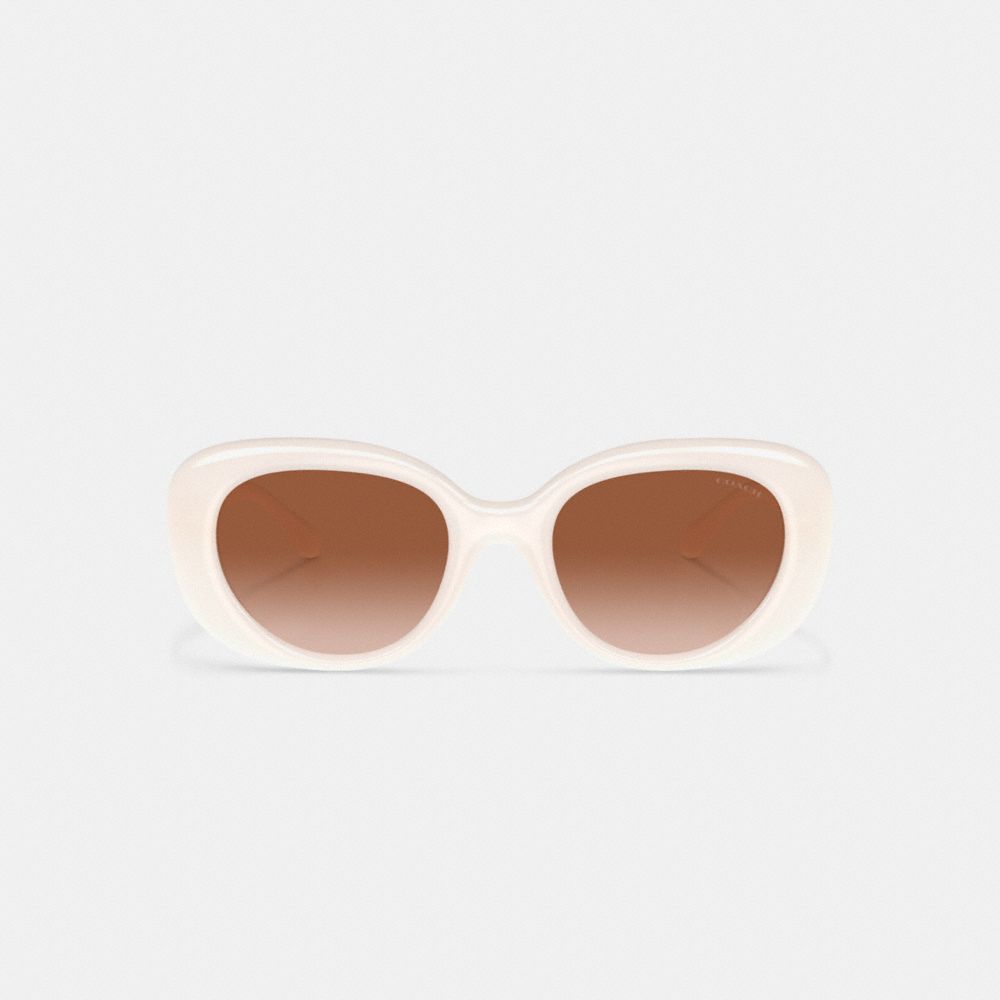 Coach Pillow Tabby Round Sunglasses Branco | COH866331