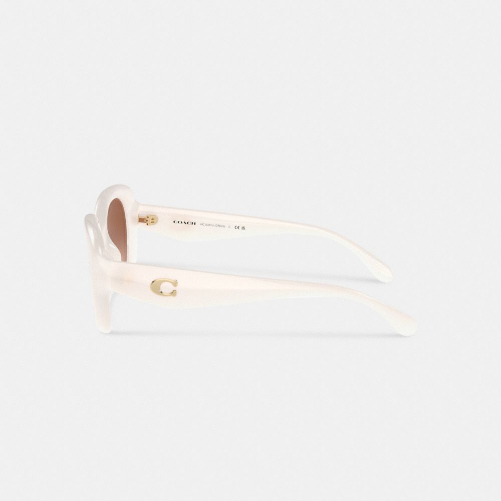Coach Pillow Tabby Round Sunglasses Branco | COH866331
