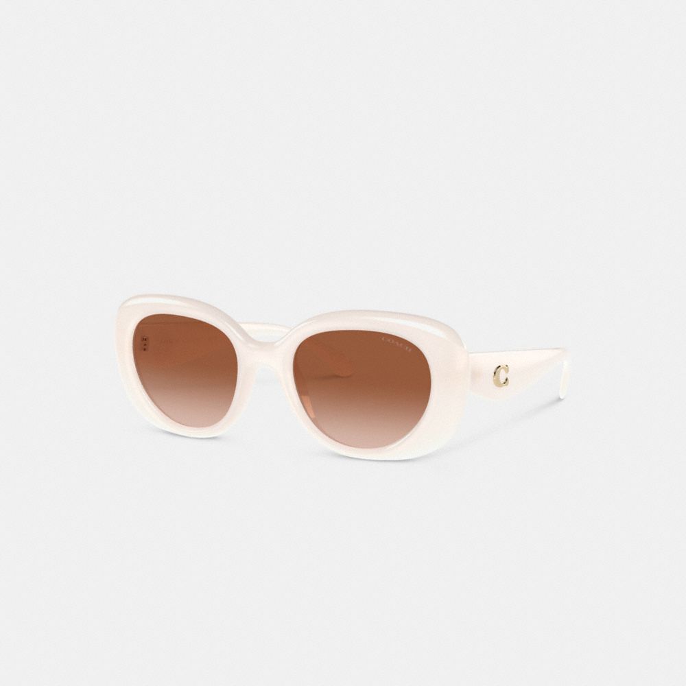 Coach Pillow Tabby Round Sunglasses Branco | COH866331
