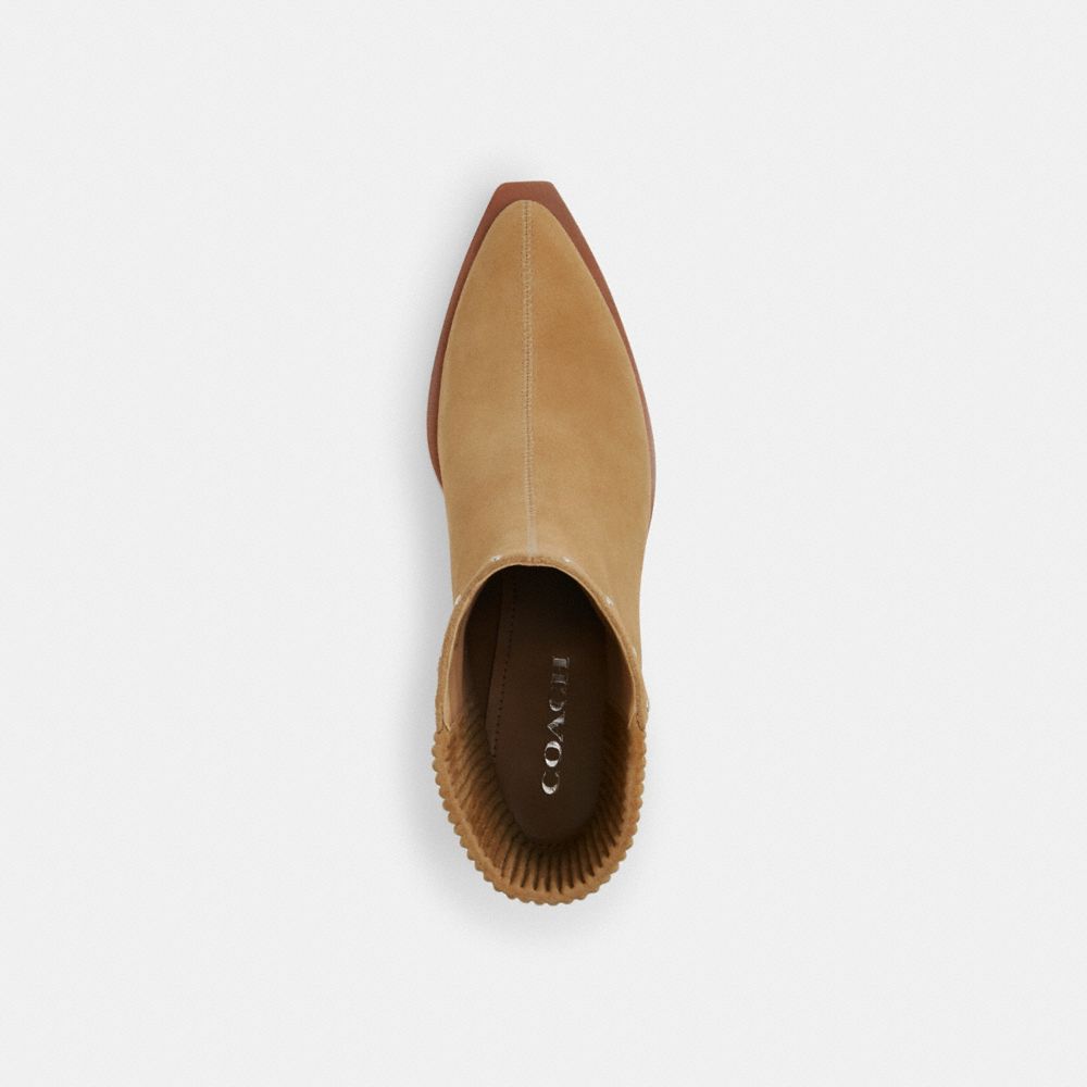 Coach Prestyn Bootie With Rivets Bege | COH865913