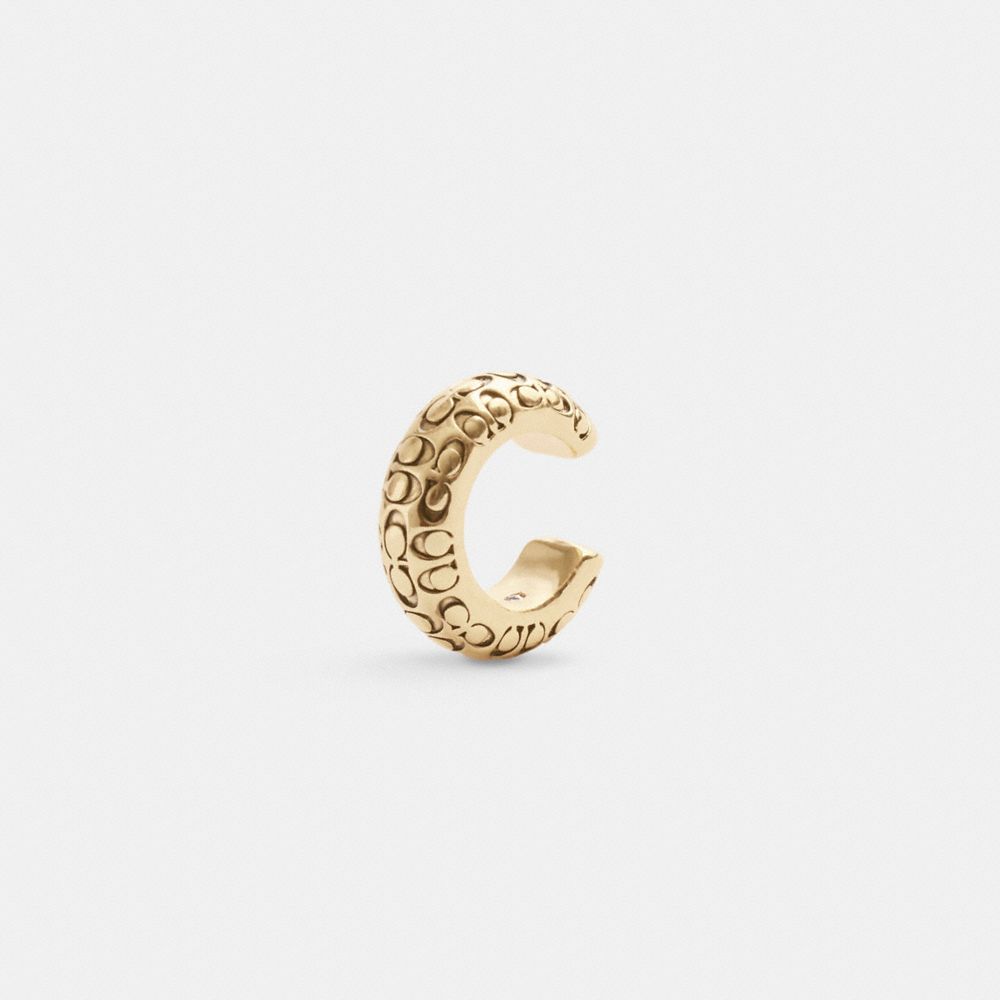 Coach Quilted Signature Ear Cuff Douradas | COH866173
