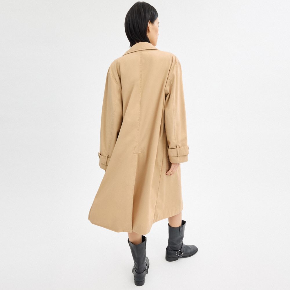Coach Regenerative Cotton Balmacaan Luz Caqui | COH865939